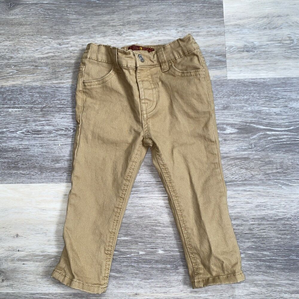 *7 for All Mankind 12M Boys/Girls Baby Infant Khaki